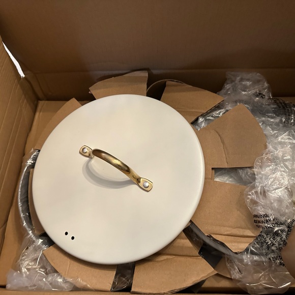 PARIS HILTON Nonstick Pots and Pans Cookware Set | Color: Cream | Size: 12-Piece - Picture 8 of 8